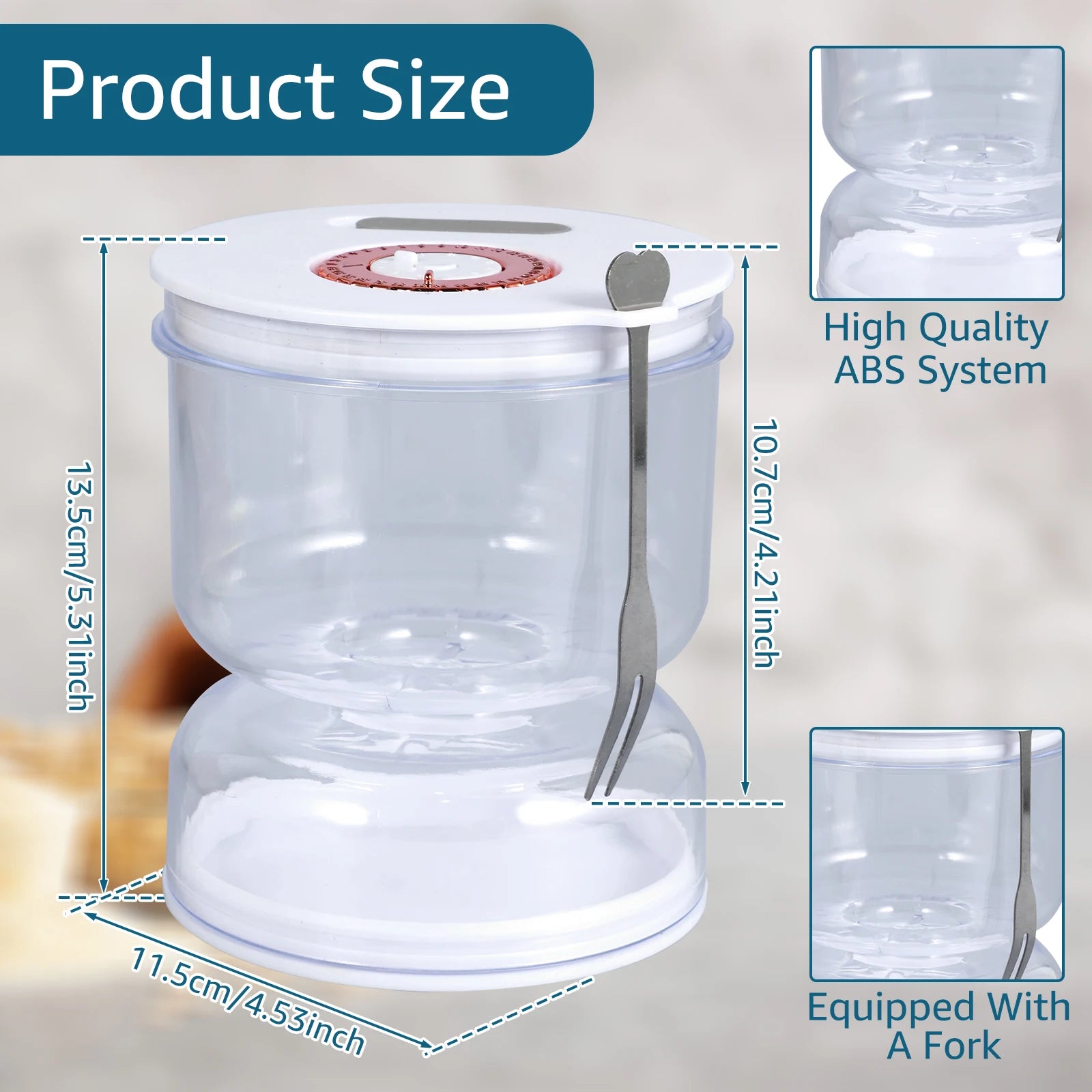 Dry-wet Separation Pickle Vegetable Jar Hourglass Type Pickled Juice-Separation Food Filter Storing Pickles Kitchen Accessories