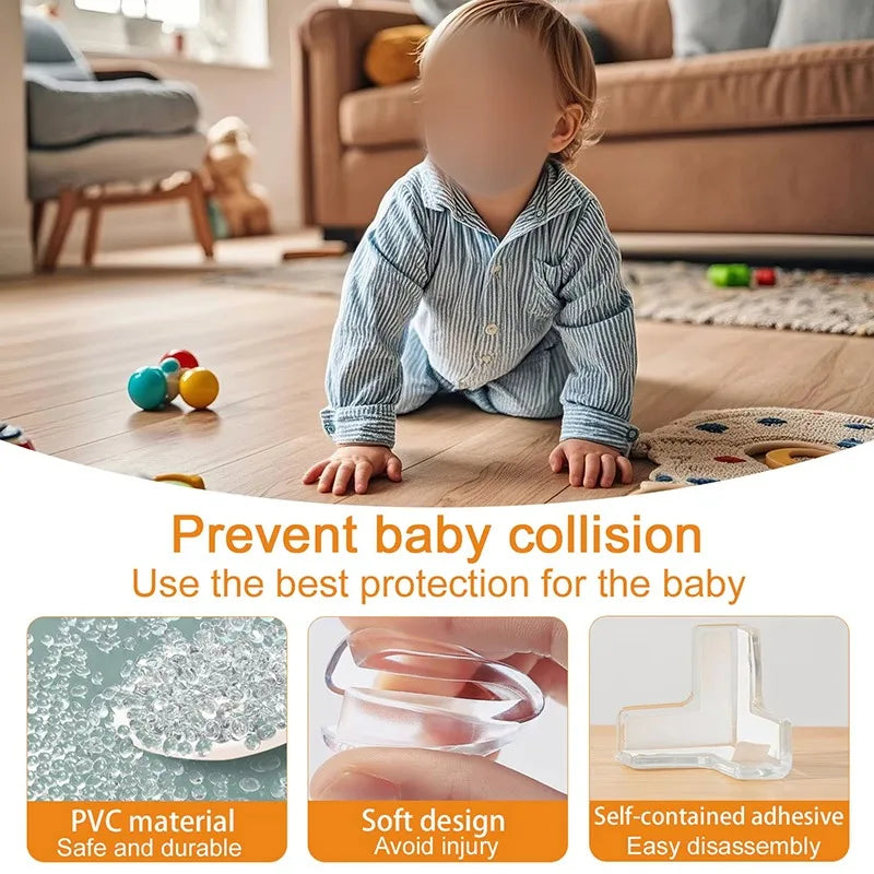 10/20Pcs Baby Safety Table Corner Protector Furniture Edge Protection Cover Transparent Children Anti Collision Edge Guards