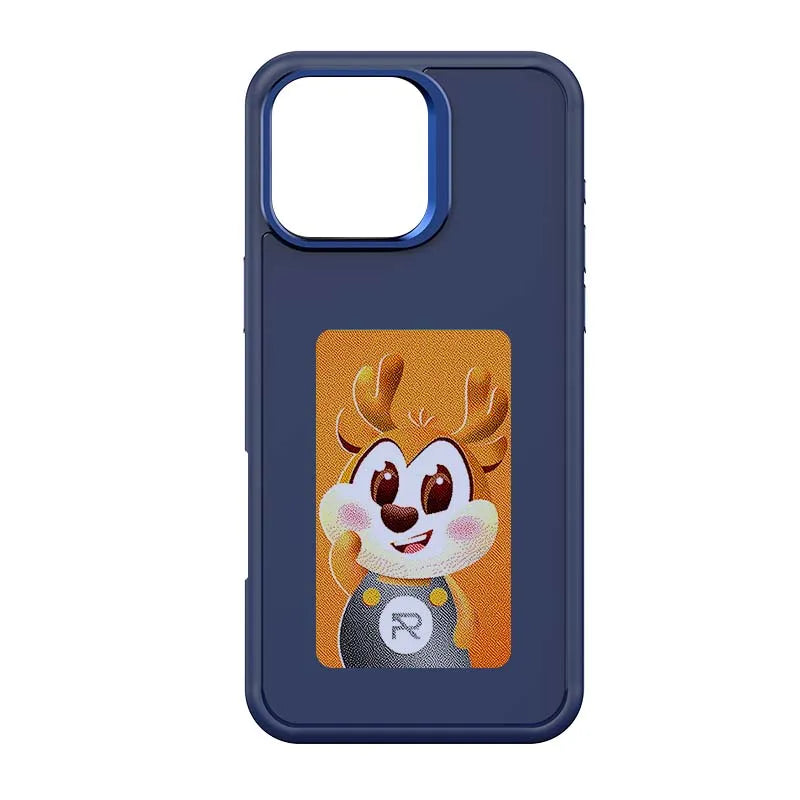 E-ink Screen Image Transmission NFC For 16 Pro Max Iphone Case 4 Color For Iphone 13 14 15 16 17 Pro Max DIY Cases Battery Free