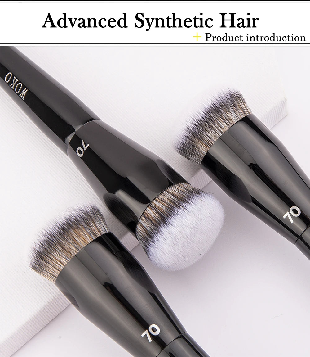 70 Pro Big Foundation Brush Cream Foundation Makeup Brush Chubby Professional Synthetic Hair Face Contour Foundation Makeup Tool