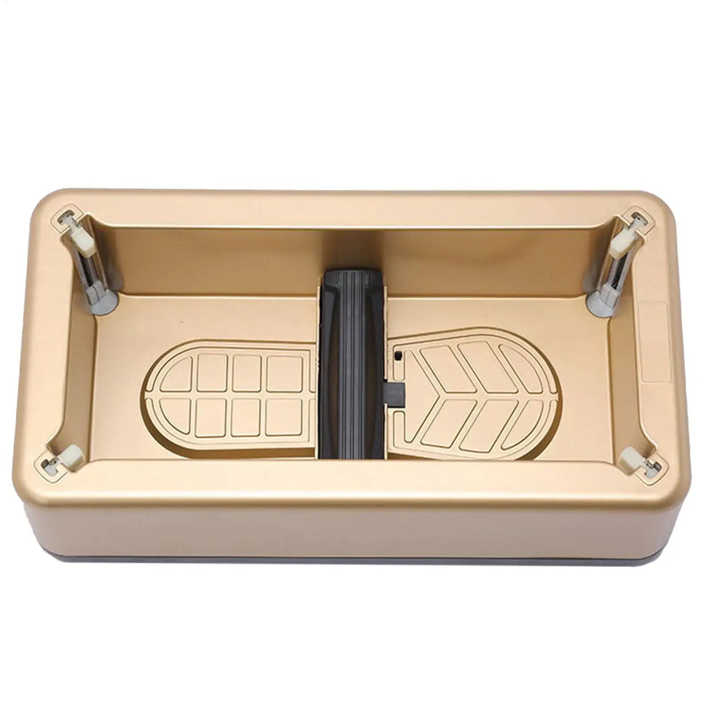 Automatic Shoe Cover Dispenser Machine with 100 Covers Non Slip Dustproof Disposable for Home Office Hospital Lab Entryway