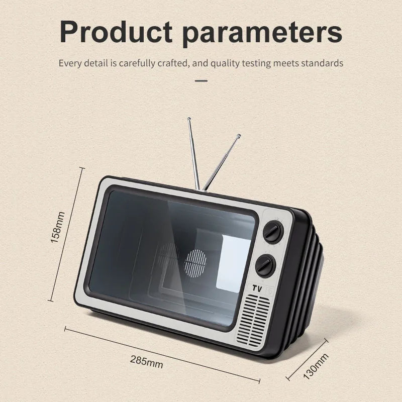 Phone Screen Magnifier Enlarged Expand Stand Phone Holder HD Video Amplifier Eyes Protection Retro TV Box For Iphone Xiaomi
