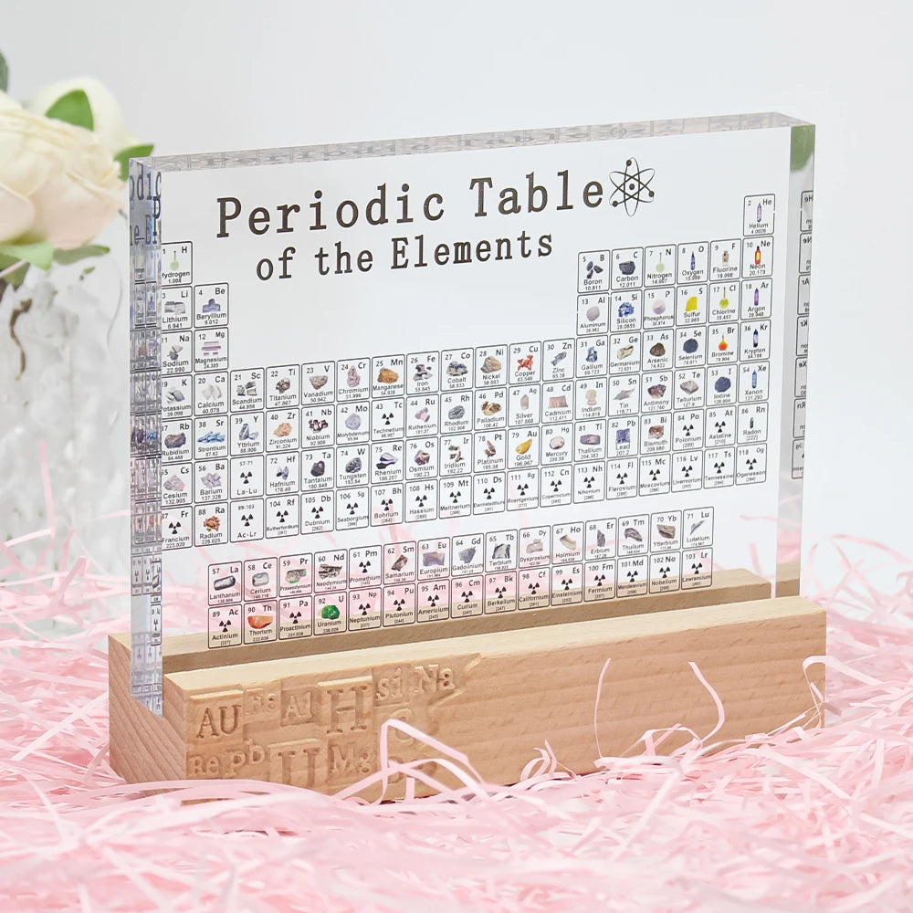 Periodic Table Ornament Learning Tool Display Teaching Props Student Gifts Desktop Decorations