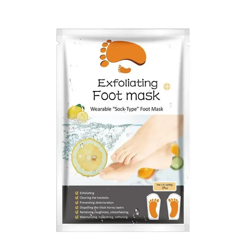 2pcs/Set Socks For Pedicure Socks For Feet Peeling Foot Mask Health Care Skin Care Feet Dead Skin Removal Exfoliating Foot Mask