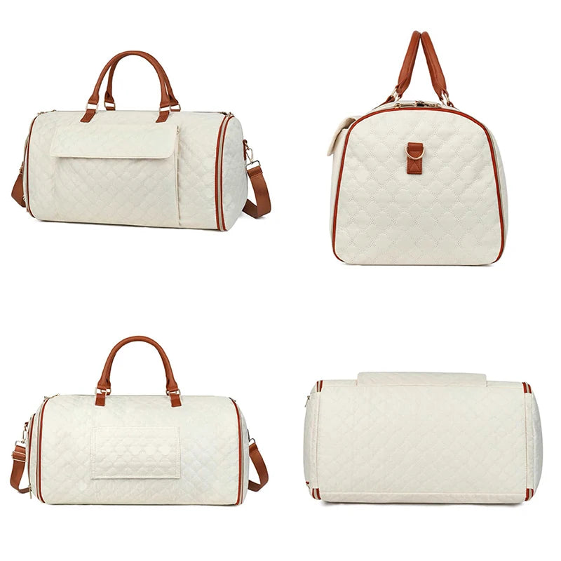 Multi-Function Convertible Polyester Suit Bag for Men Women Durable Carry-on Duffel Hanging Feature Zipper Closure for Travel