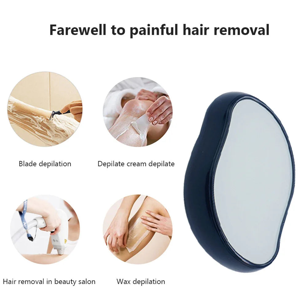 Painless Physical Nano Epilator Safe Easy to Clean Reusable Hair Removal Stone Male Female Body Beauty Care Hair Removal Tool