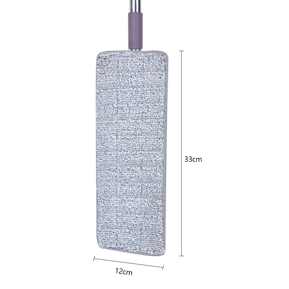 Rotating Head Household Cleaning Cloth Replacement Mop Microfiber Flexible Mop Heads Multi-function Stickable for Home Office