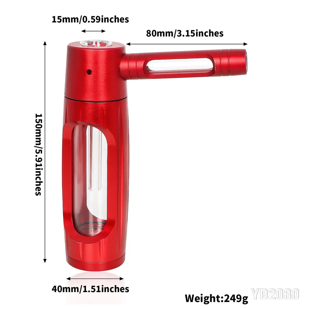 New Metal Smoking Pipe Portable  Aluminium Alloy Water Pipes Hookah Shisha Pipa for Smoke Accessories