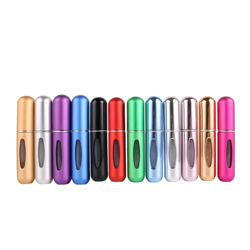 5ml Perfume Atomizer Portable Liquid Container For Cosmetics Traveling Mini Aluminum Spray alcochol Empty Refillable Bottle
