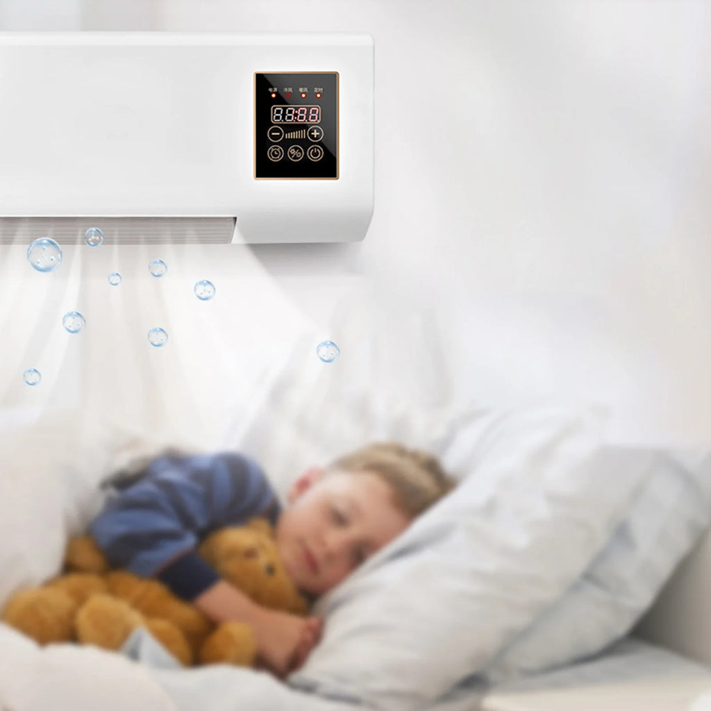 Mini Wall  Conditioner Fast Cooling and Heating  Conditioner 8H Intelligent Timing with Remote Control for Living Room