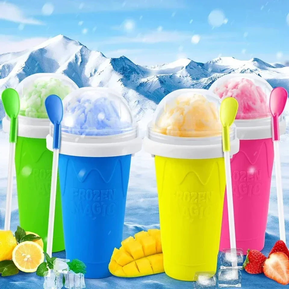 Quick-Frozen Slushy Maker Cup Large Capacity Slushy Cup for Homemade Smoothies Juice Ice Cream Summer Squeeze Beker Kitchen Tool
