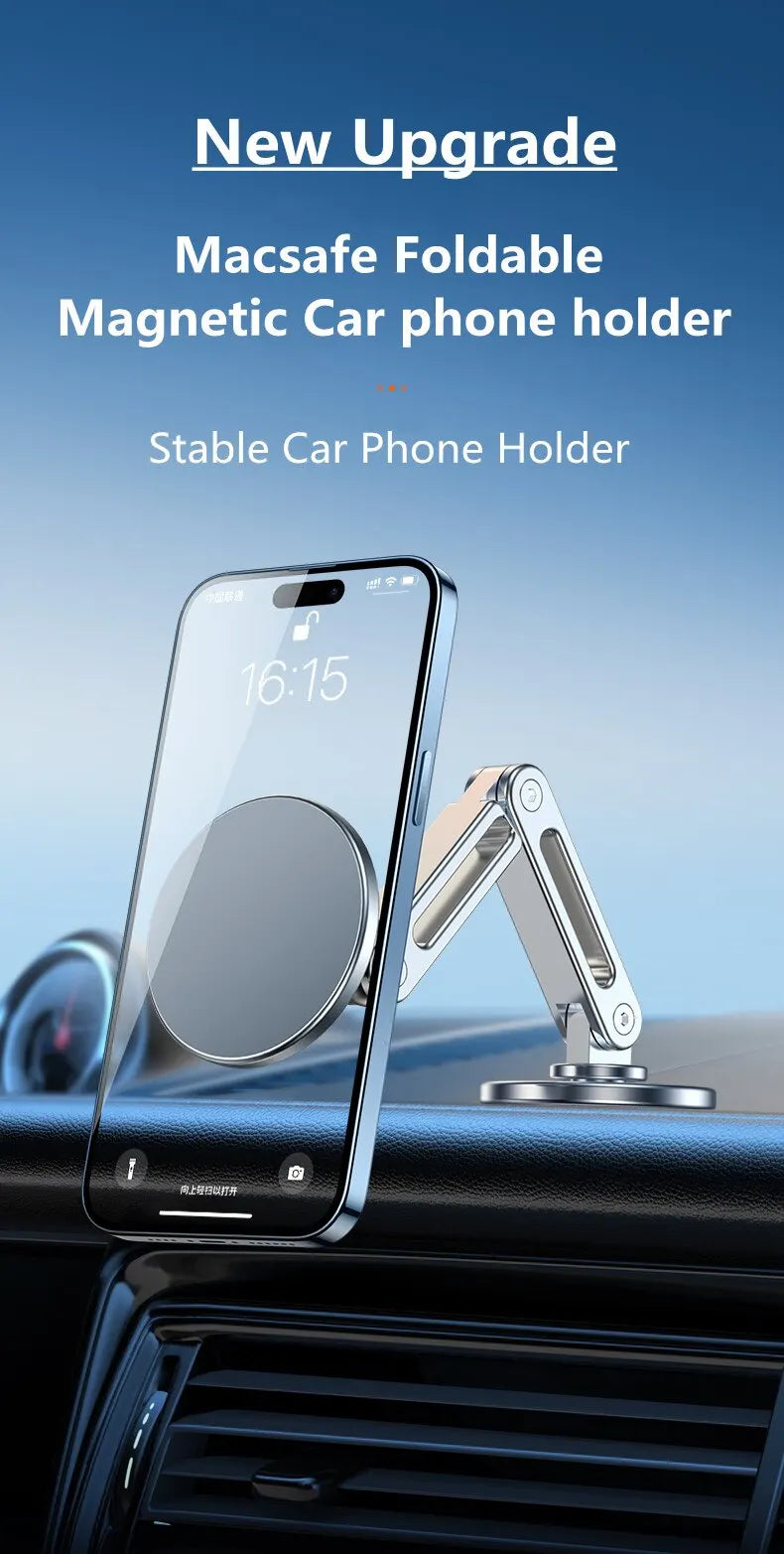 Magnetic Car Phone Holder Stand Magnet Car Mount Smartphone GPS Mobile Cell Support in Car Bracket for iPhone 15 Samsung Xiaomi