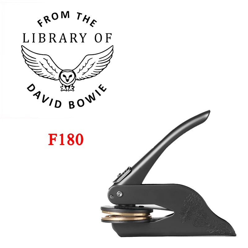 Embosser Stamp Customized Private Logo Customization Library Book Invitation Wedding Embossing Stamp Company Paper Leather Seals