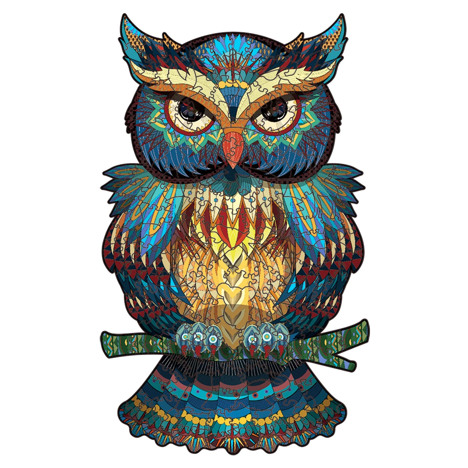 Cool Owl Wood Jigsaw Puzzle Animal Funny Wooden Puzzles Adults High End Montessori Educational Toys Children Board Game Gift