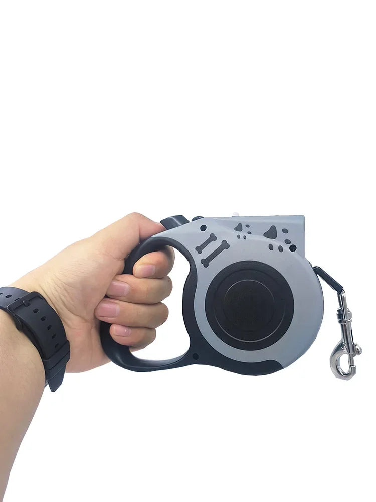 Automatic Retractable Dog Leash with Flashlight LED Glowing at Night Walking Leash Durable Nylon Outdoor Dog Leash Pet Supplies