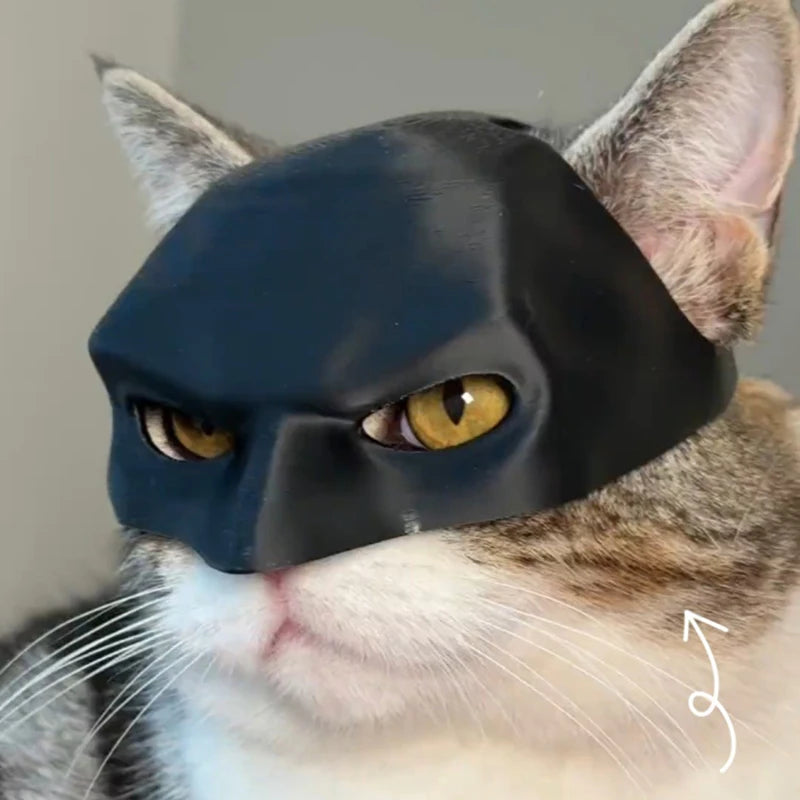 Bat Cat Mask Pet Decoration Mask for Cat and Dogs Spooky Half Mask Pet Accseeiories Pet Funny Party Make-up Decoration