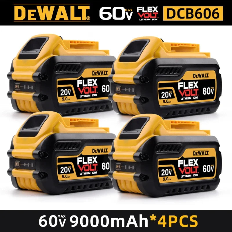 Original DEWALT Battery 60V 9.0AH, Rechargeable Lithium-ion Battery, DEWALT，DCB609，DCB118， Fast Charging, DEWALT Tool Battery,