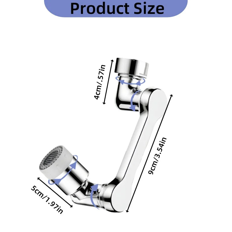 Swivel Faucet-Extender Sink-Aerator Kitchen Bathroom 360 Rotate Spray Attachment Multifunctional Universal Wash Hand Hair Face