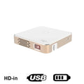 Smartldea New Mini dlp HD Projector support 1080p build in Battery Capacity wired Phone Mirroring proyector Home Theater beamer