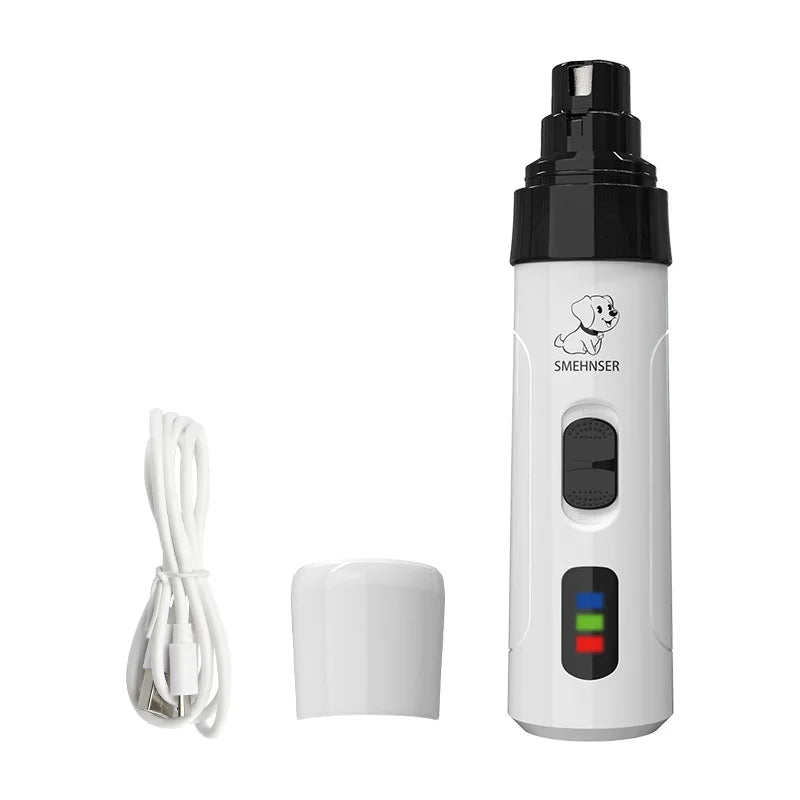 Electric Pet Nail Clipper USB Charging Dog Nail Grinder Portable Puppy Cat Nails Pet Grooming Tools For Small Medium Large Dogs