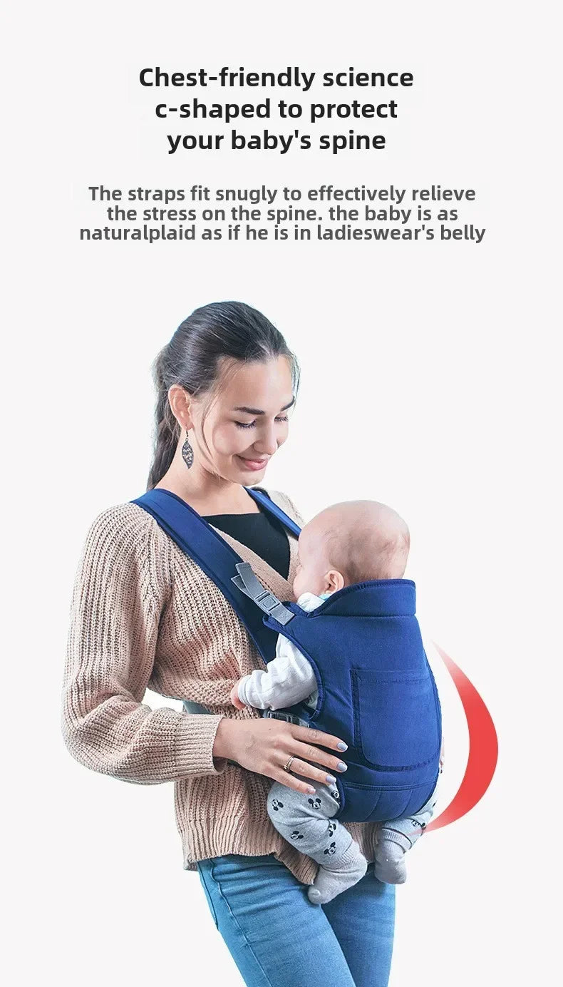 Baby Going Out Safety Sling Carrier Multifunctional Shoulder Baby Carrier Four Methods Front and Back Versatile for All Seasons