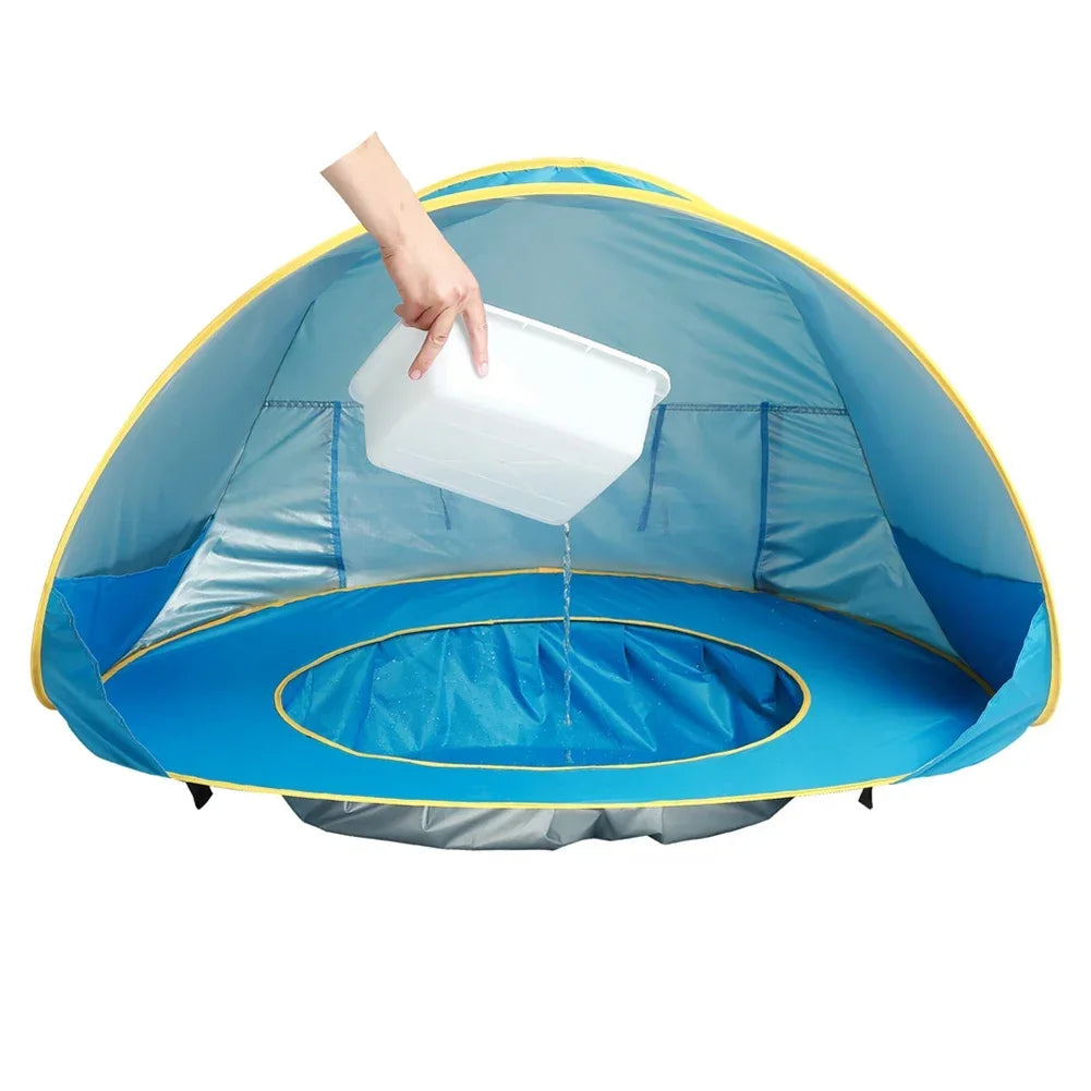 Baby beach tent Waterproof Sun Shelter UV-protecting Sunshelter with Pool Kid Outdoor Camping Sunshade Beach sunshelter UPF 50+