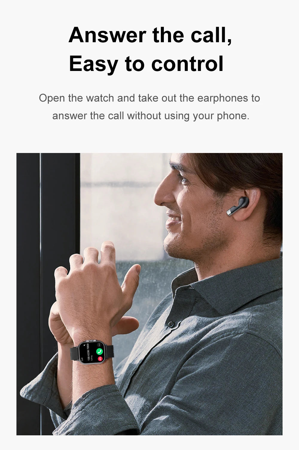 2026 New Smartwatch TWS Earphone 2.01' Bluetooth Call Heart Rate Monitor Sport Fitness Tracker 2 in 1 Smart Watch Headset