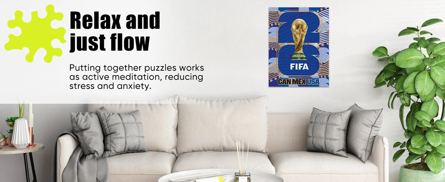 FIFA World Cup 2026 Limited Edition Collector's Wooden Puzzle 300PC Adult Puzzles with Gift Box for True Fans Official Licensed