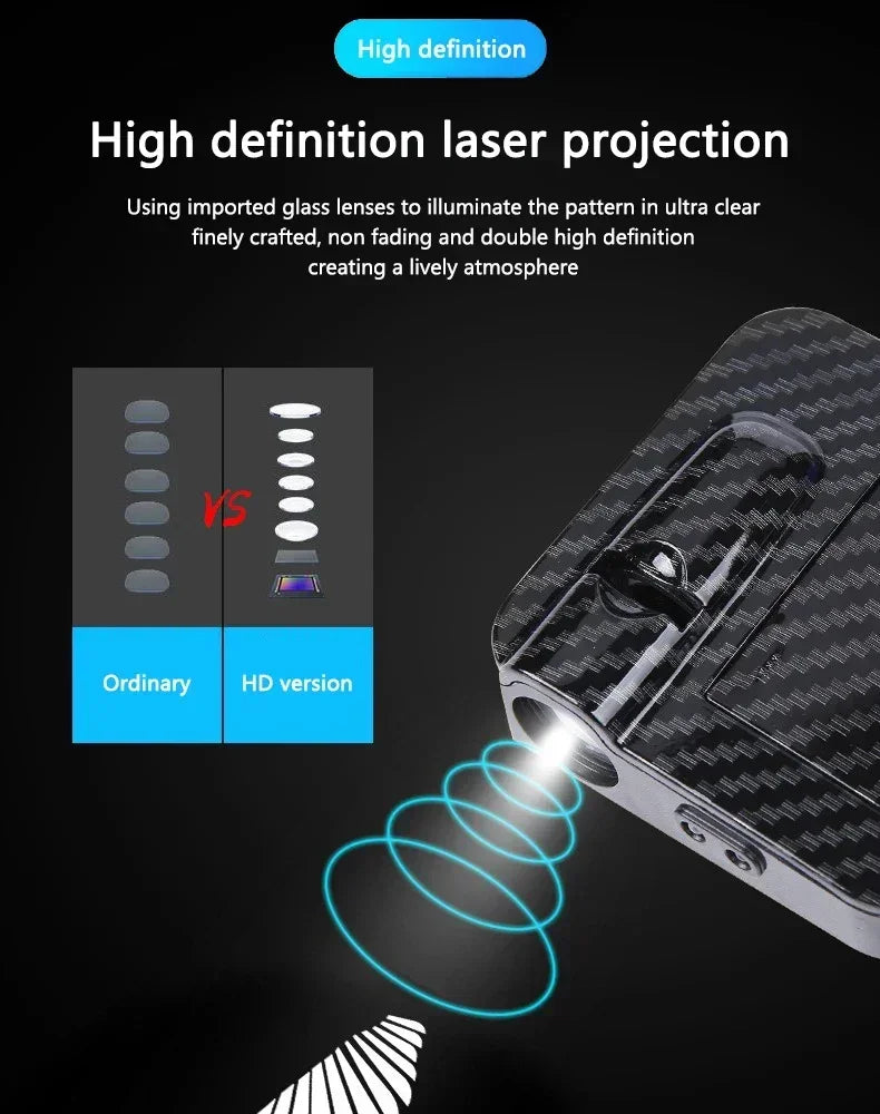 2Pcs Car Angel Wings Wireless Car Door Welcome Courtesy Shadow Projector Lamp LED HD Logo Light Cars Accessories
