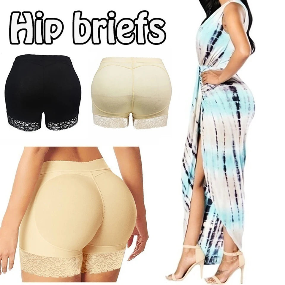 Women's Underwear Fake Buttock Body Shaper Padded Seamless Panties Panty Sexys Hip Enhancer High Waist Tummy Control Short