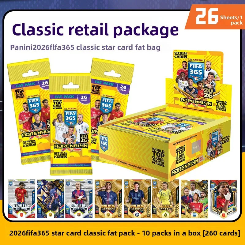2026 Panini FIFA 365 Adrenalyn XL - Top Clubs Teams Players Collectible Trading Card Gift