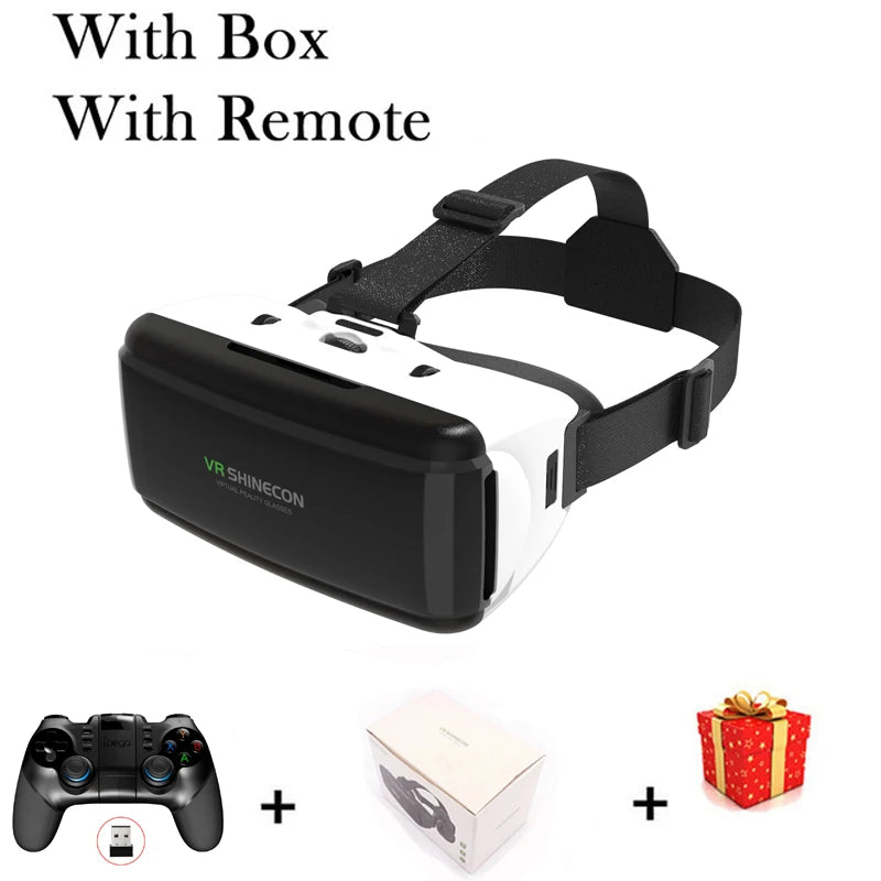 VR Shinecon Casque Helmet 3D Glasses Virtual Reality Augmented For iPhone Android Smartphone Smart Phone Goggle Mobile Viar Game