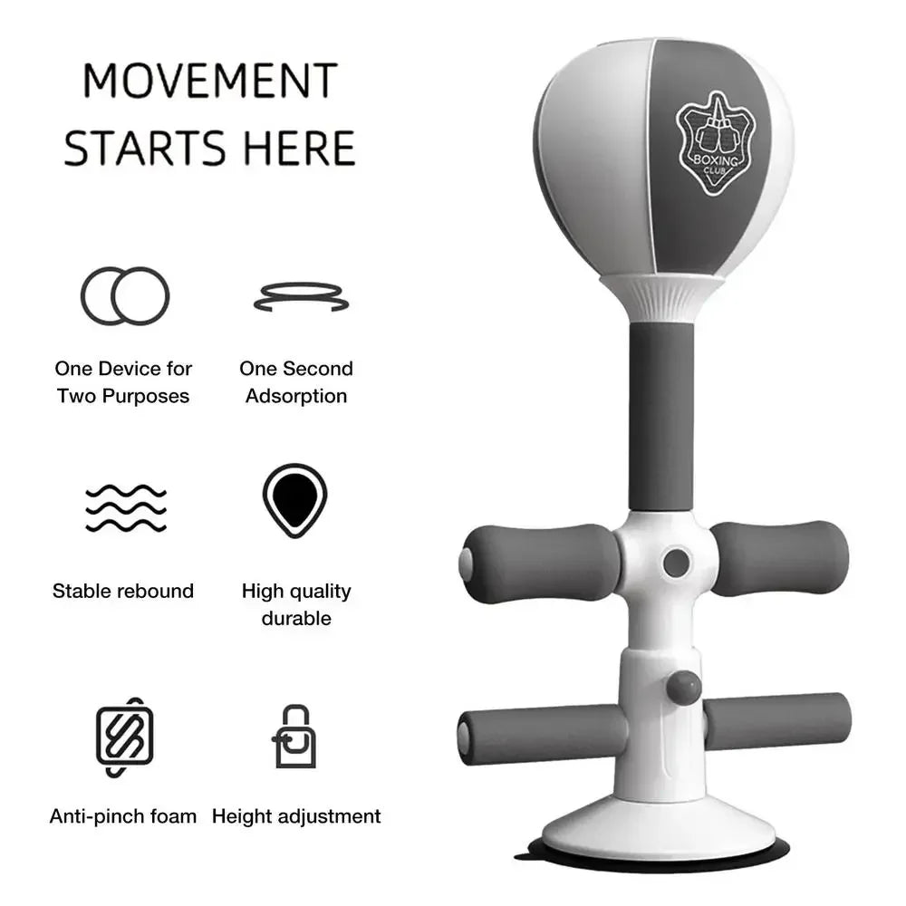 Boxing Bag With Stand Adjustable Sit-up Boxing Ball Boxing Sit-up Push-ups Stretch Sport Training Tools For Women Men Beginners