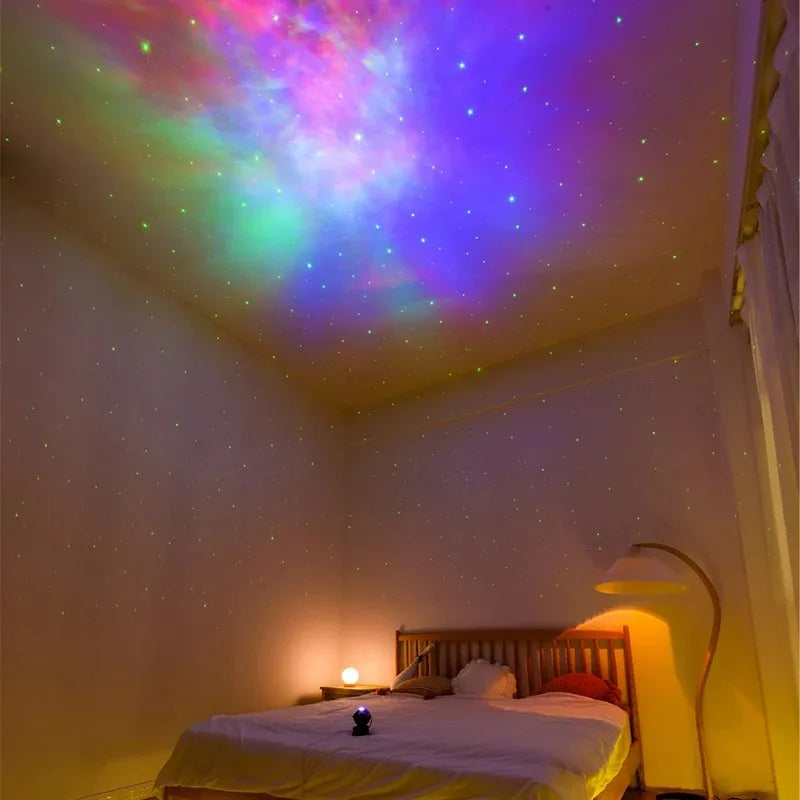 Dinosaur Egg Galaxy Projector with Remote Control Bluetooth Speaker LED Night Light Starry Sky Projection Light Children's Gift
