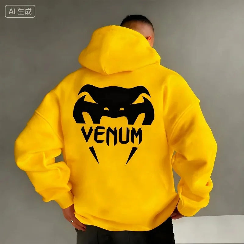 2025-26 New UFC Men's Boxing Sports Hoodie, Warm and Comfortable Casual Hoodie for Autumn and Winter, Fashionable Printed