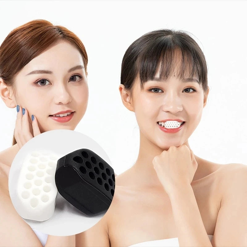 Jaw Exerciser Exercise Face Line Chin Neck Ball Trainer Silicone Workout Exercises Masseter Strengthener Strap Facial