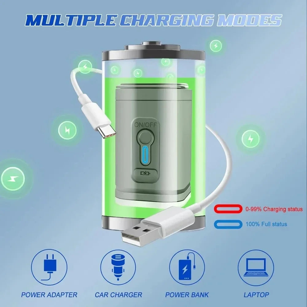 Mini Portable Vacuum Air Pump,Inflate Deflate for Pool, Air Bed,Vacuum Storage Bags-Compact Air Compressor for Home And Travel