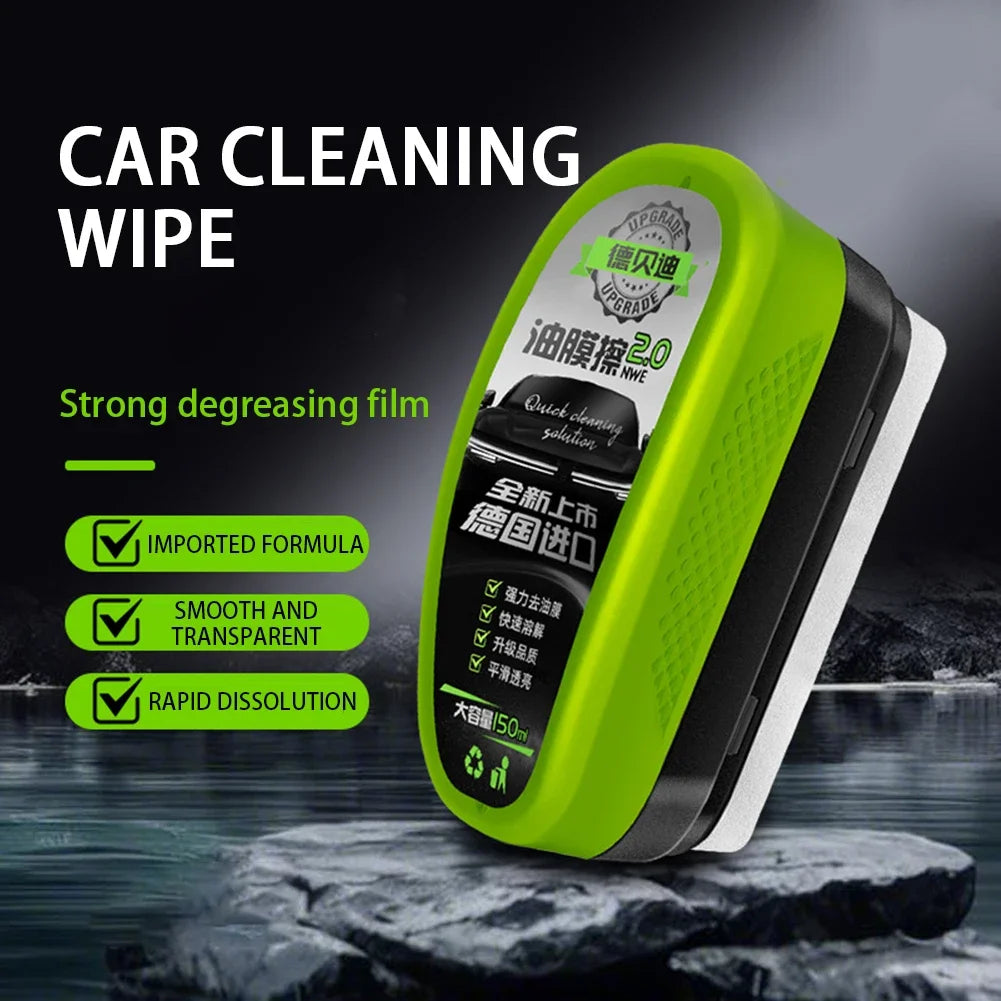 1/2/3pcs Automotive Car Oil Film Cleaning Brush,150ml Glass Oil Film Remover for Car Window,Windshield Brush For Car Care