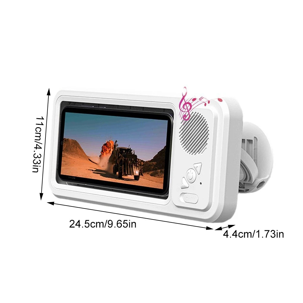 Z07 Bluetooth Speaker 360 ° Waterproof Mobile Phone Box audio bath watching TV Stand Touch Screen Mobile Phone Holder Box