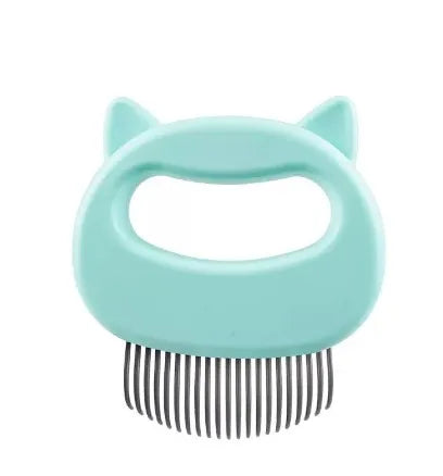 1 PCS Cat Massage Comb Plastic Easy Grip Handle Effectively Remove Cat Hair Fine Soft Brush Hair Multi-Color Grooming Tools