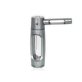 Portable Metal Smoking Pipe with 155mm Glass Bowls Dry Burning Grass Tobacco Pipes Hookah Shisha Pipa for Smoke Accessories