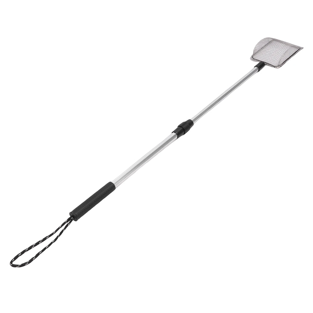 Cat Poop Shovel Stainless Steel Anti Bending Extendable Litter Sifting Shovel Anti Stick Long Handle Adjustable for Litter Box