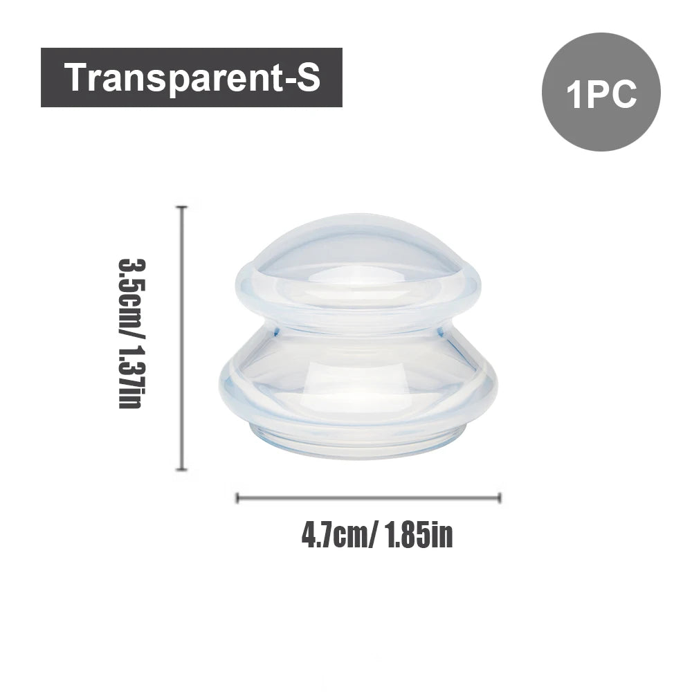 Silicone Vacuum Cupping Set Massage Body Cups Back Gua Sha Ventosas Suction Cup Anti-Cellulite Skin Lift Physiotherapy Jars Slim