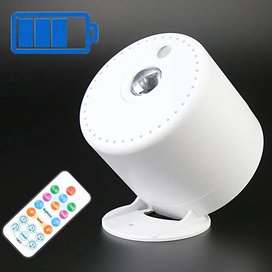 SA204 RGB LED Motive Aurora Projector Night Green Laser Sky Stars Disco Light Nebula Cloud Christmas Children Bedroom Stage Lamp