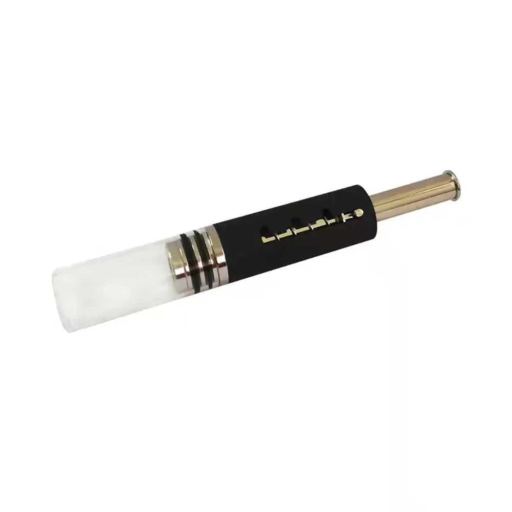 EDG Pipe Retractable Tobacco Pipe Piston Type Glass Pipe Dry Burner Smoking Products Gift for Men Herb Accessories