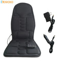Car Home Office Massage Full-Body Back Neck Waist Therapy Heat 7 Motors Vibrate Heated Massage Electric Vibrator Cushion Seat