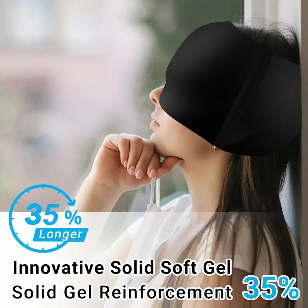 Gel Cold Compress Eye Mask Migraine Relief Cold Compress Therapy Cap Head Wrap Pack Eye Mask For Pressure Relieve Pain Ice Hat