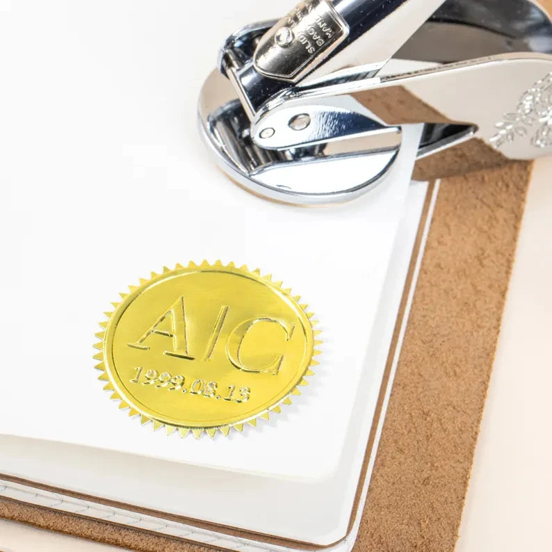 Personalized Book Embosser | "From The Library of..." Custom Stamp | Ex Libris Book Stamp | Thoughtful Gift for Book Lovers