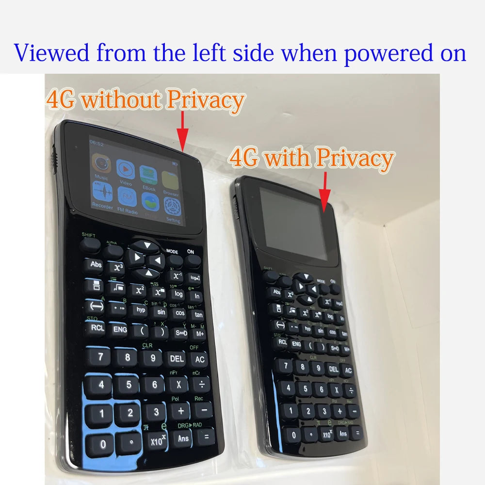 Fashion student magic mp4 player calculator with emergency button quick response text video Privacy Film(choose the Sku with PF)