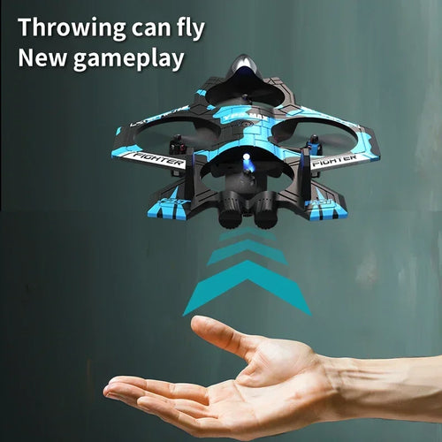2025 new YP5 Remote Control Drone 2.4G 360° Flip Fighter Jet Toy Intelligent Fixed Height Hovering RC Airplane for Boys Kids Toy